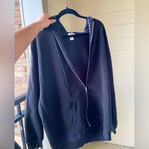 Oversized zip up fleece lined jacket Blind Fashion (TJMaxx)